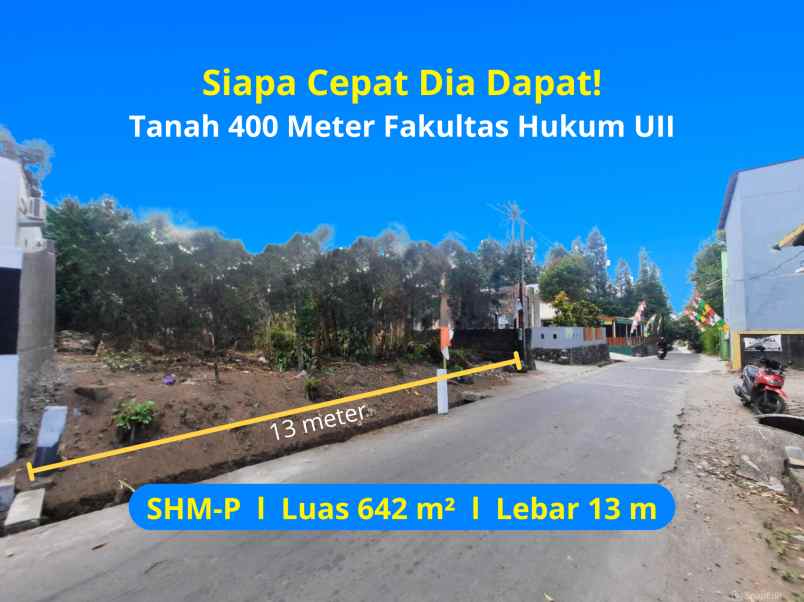 dijual tanah jl kaliurang km 14 ngaglik