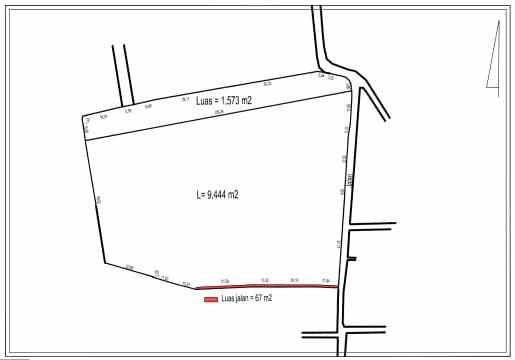 dijual tanah jl meteorologi