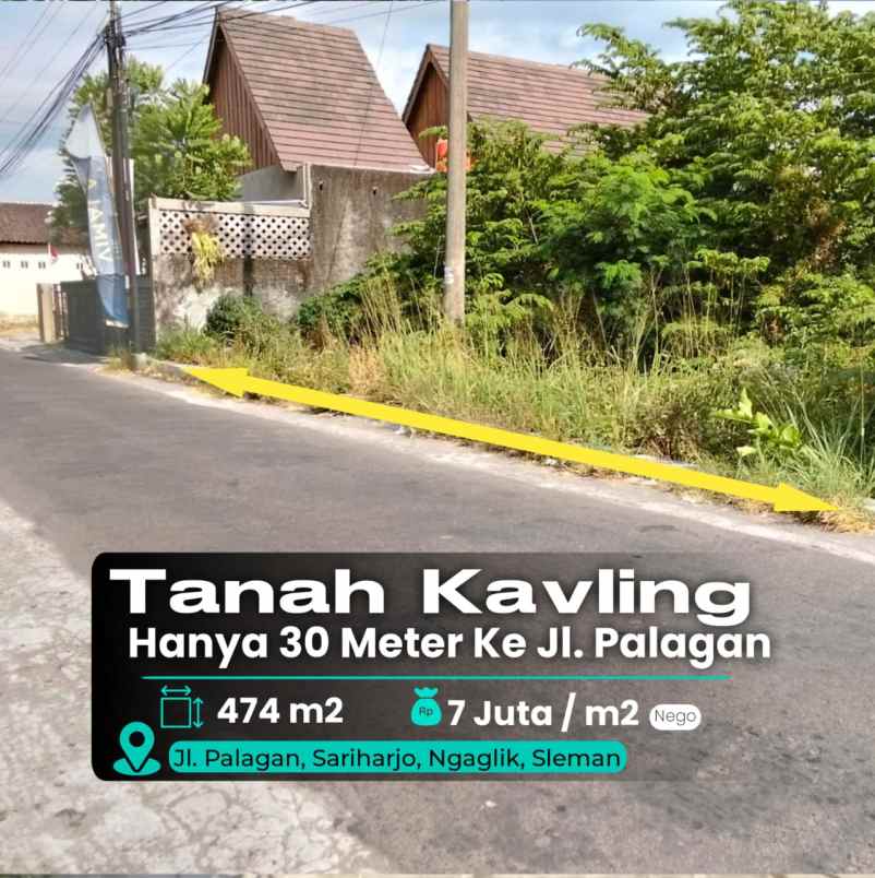 dijual tanah jl palagan