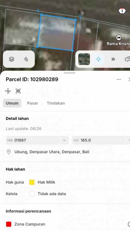 dijual tanah jl raya cokroaminoto