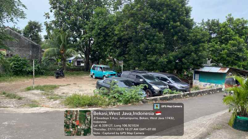 dijual tanah jl swadaya 3 ayu jati sampurna bekasi