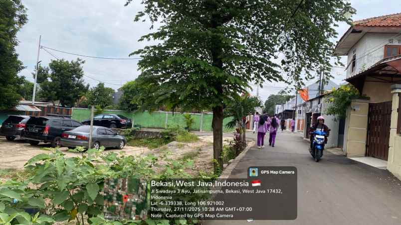 dijual tanah jl swadaya 3 ayu jati sampurna bekasi