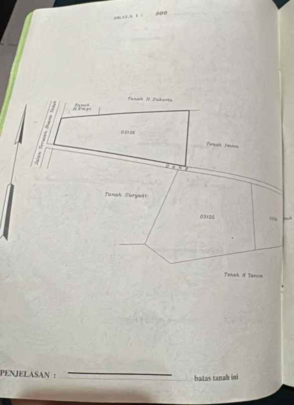 dijual tanah jl terusan buana indah