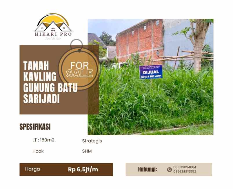 dijual tanah kec cimahi utara