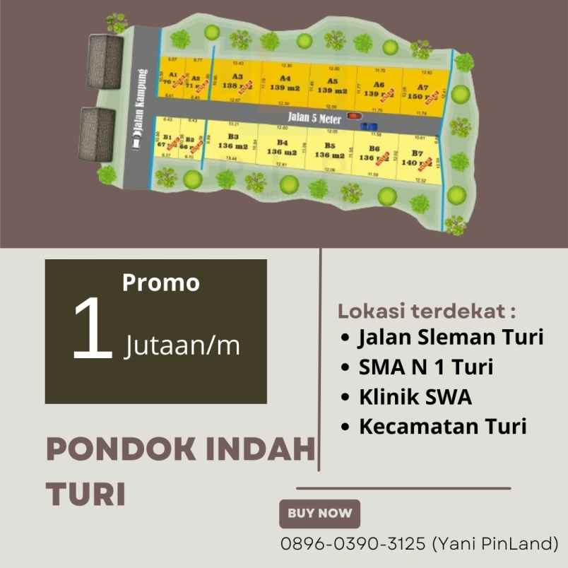 dijual tanah kenaruhan donokerto turi