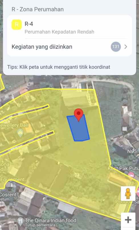 dijual tanah komersil lokasi kerobokan