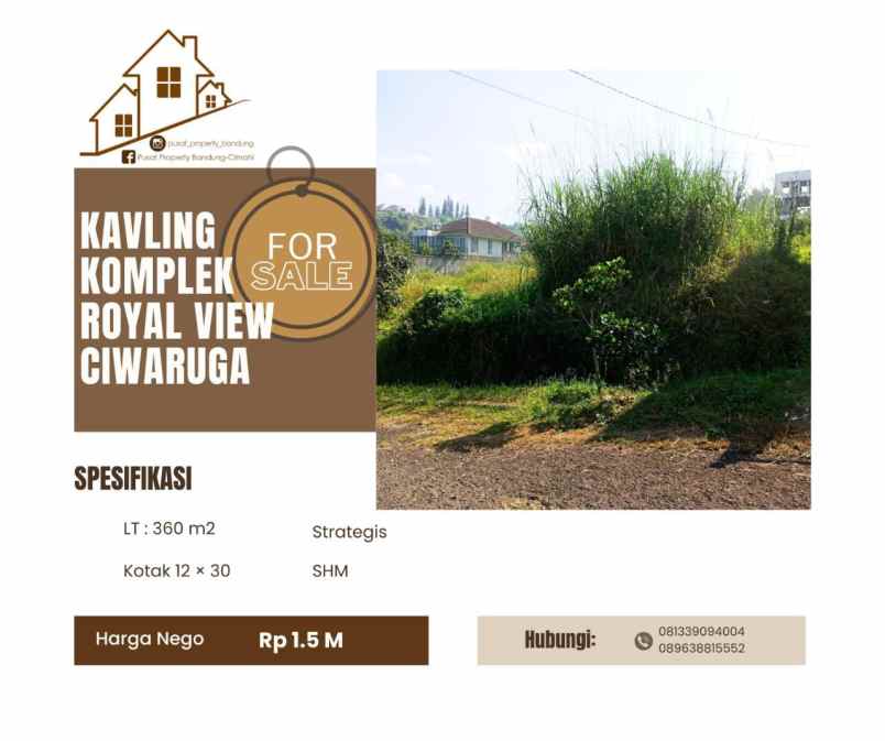 dijual tanah komplek royal view kec