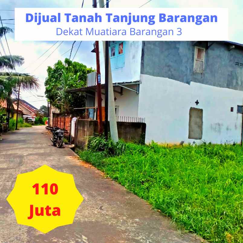 dijual tanah kosong tanjung barangan