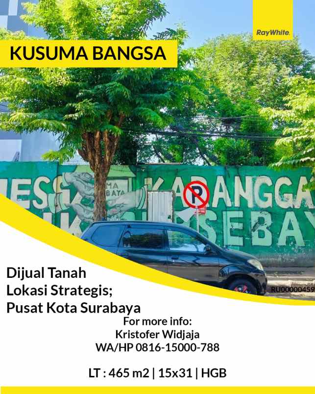 dijual tanah kusuma bangsa surabaya