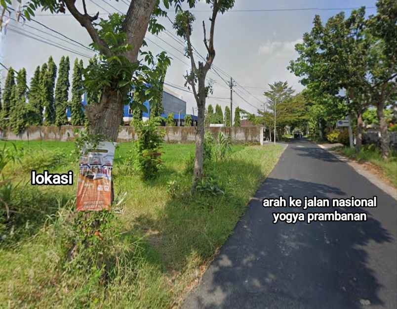 dijual tanah pekarangan zona industri kalasan sleman