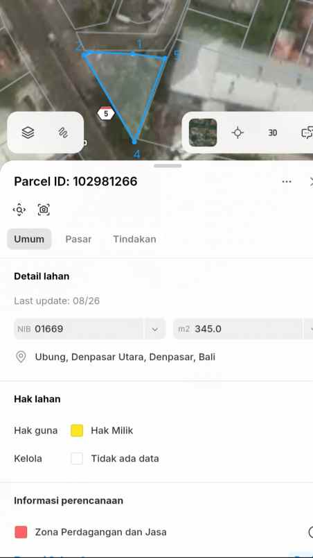 dijual tanah raya cargo