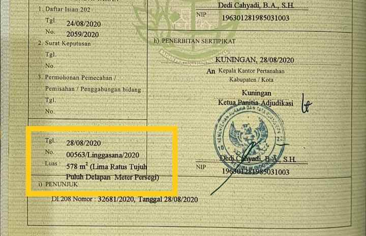 dijual tanah strategis di linggarjati kuningan