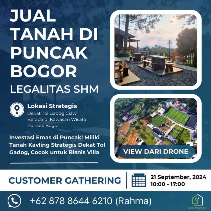 dijual tanah sukamanah megamendung