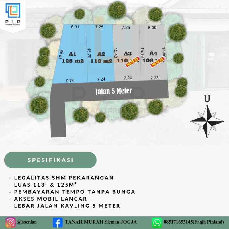 dijual tanah sukoharjo