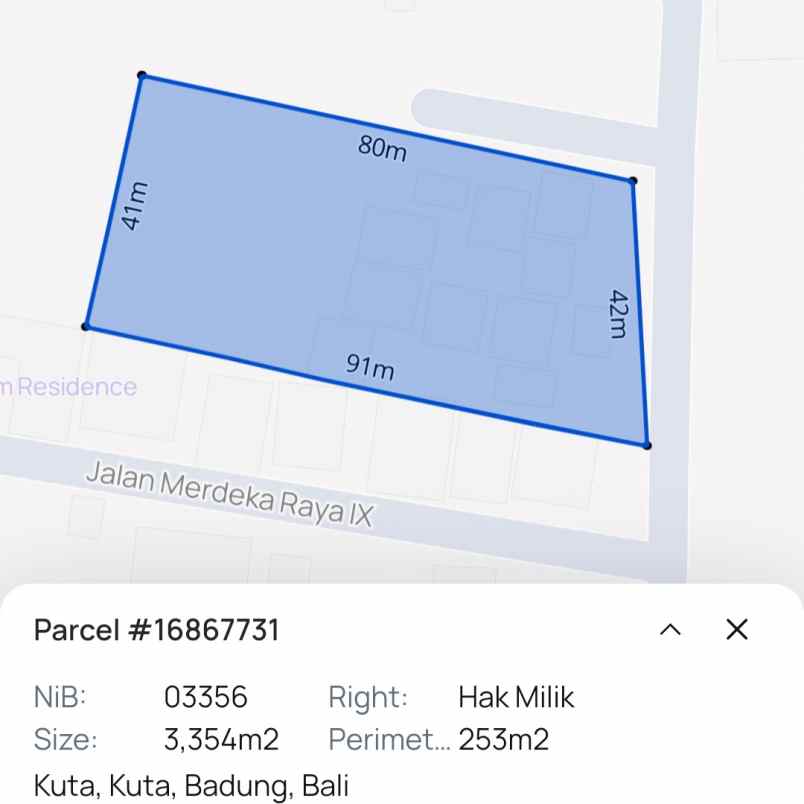 dijual tanah sunsetroad