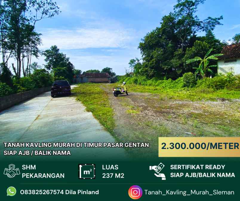 dijual tanah surirejo sukoharjo ngaglik