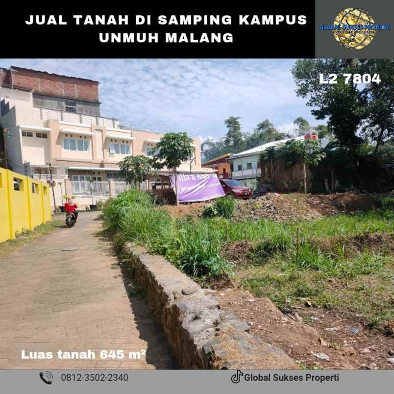 dijual tanah tlogomas