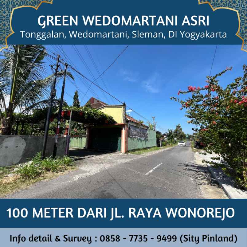 dijual tanah tonggalan wedomartani