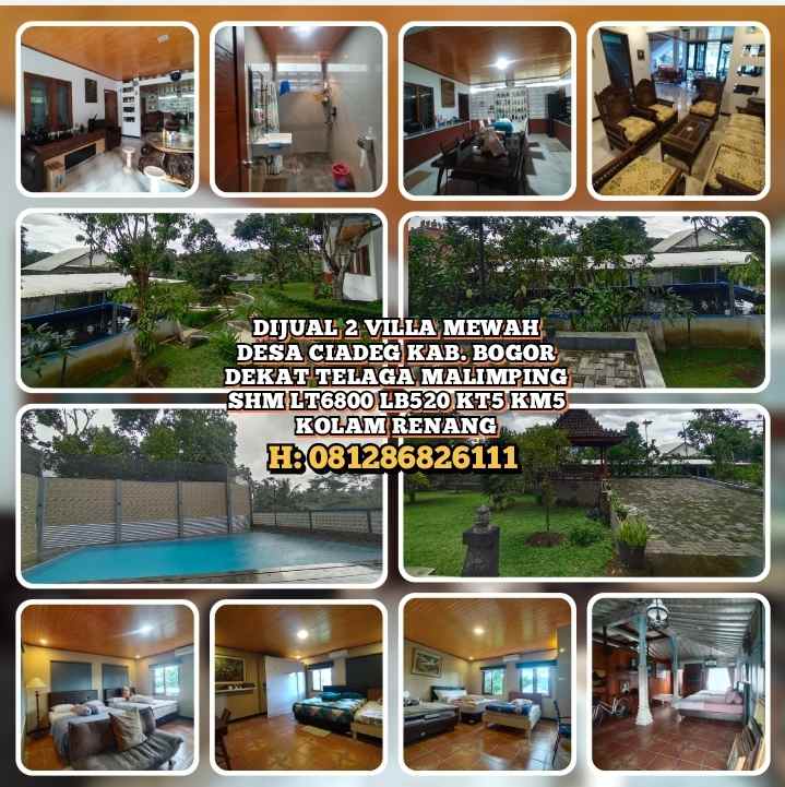 dijual villa desa ciadeg cigombong