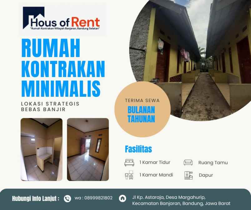 disewakan rumah jl astaraja banjaran