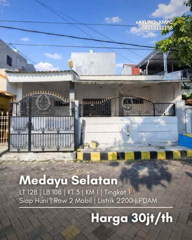 disewakan rumah medayu selatan
