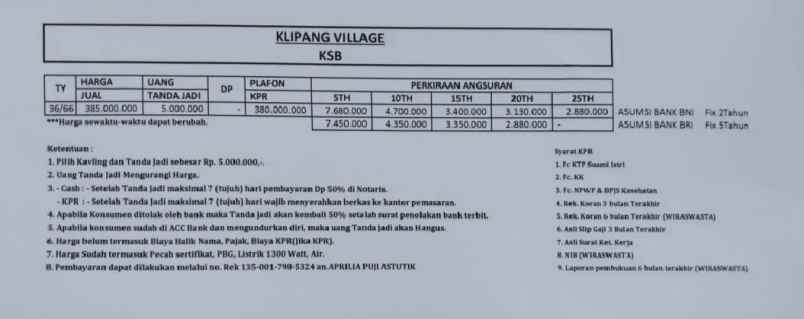 hunian idaman murah siap bangun tanpa dp di klipang