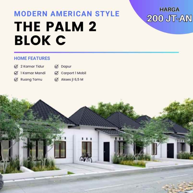 hunian minimalis moden american style dekat exir tol y