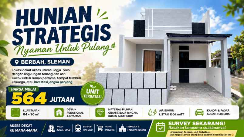 hunian nyaman dekat akses jogja solo