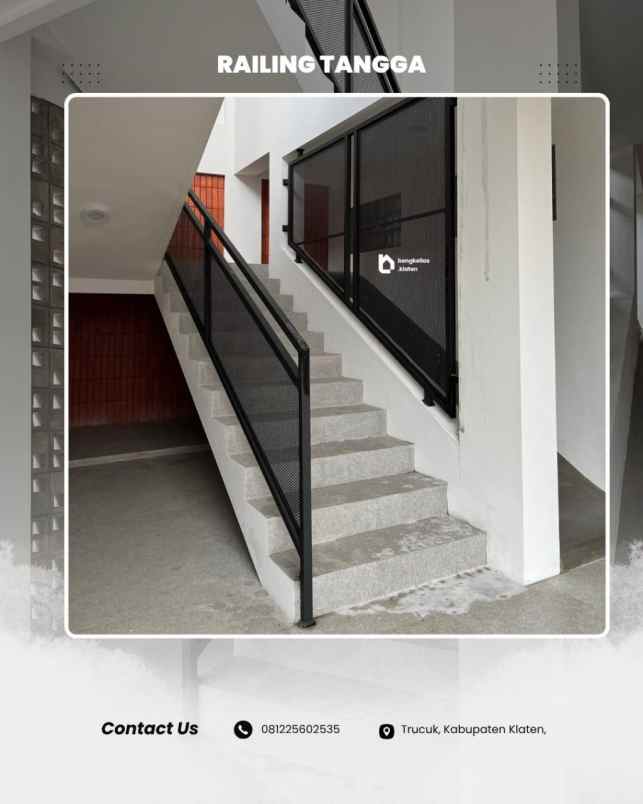 jasa railing tangga besi minimalis klaten