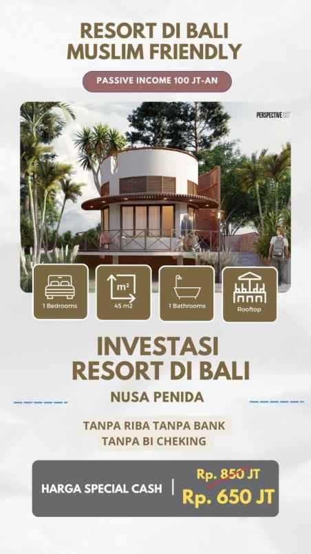 jual resort di nusa penida bali