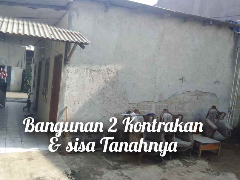 jual rumah kontrakan dan sisa tanahnya