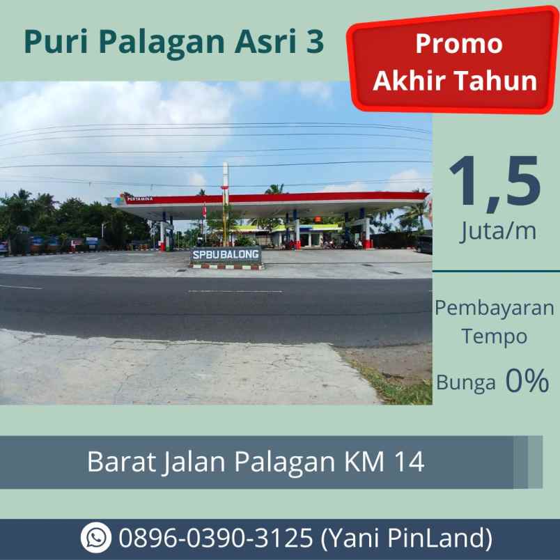 jual tanah murah di sleman dekat jalan palagan km 14