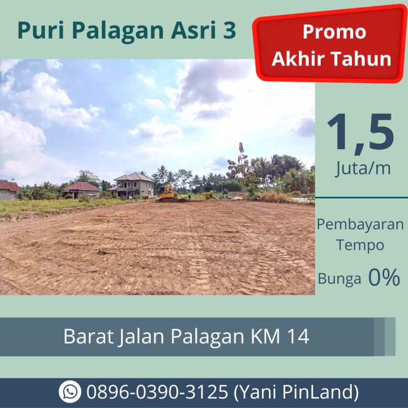 jual tanah murah di sleman dekat jalan palagan km 14