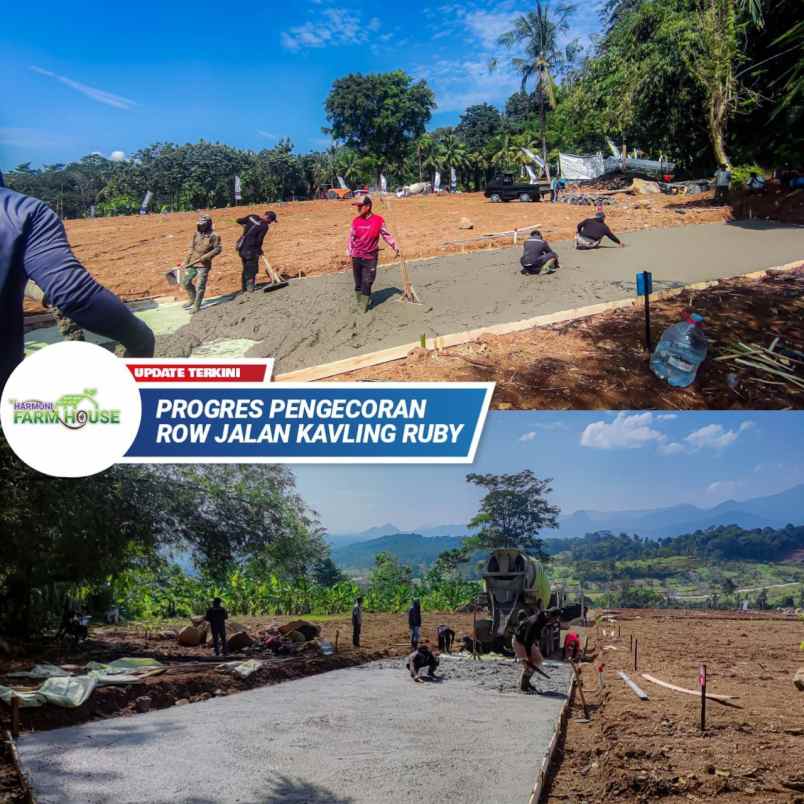 jual tanah murah pinggir jalan free shm di cariu bogor