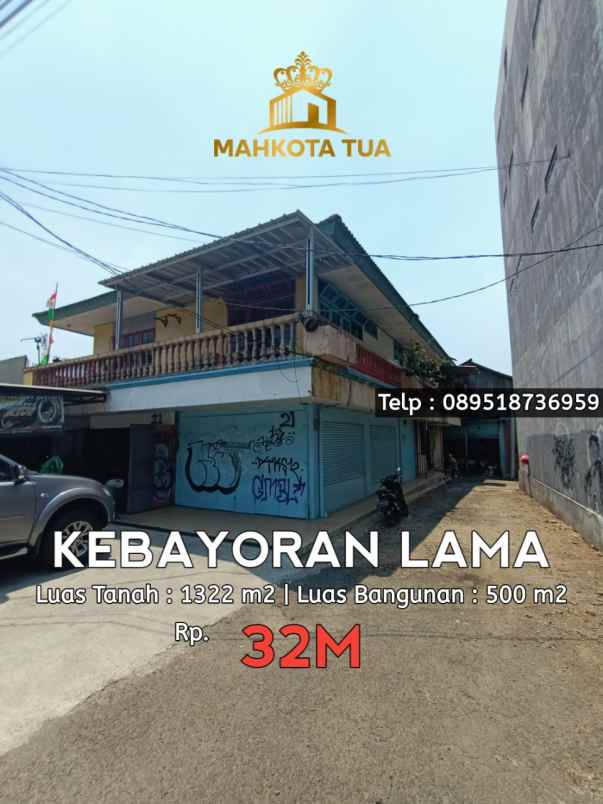 kebayoran lama ruko dan rumah di pinggir jalan raya