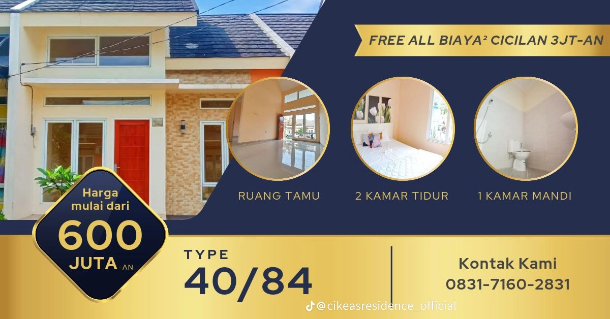 murah rumah elegan cicilan 4jt an per bulan