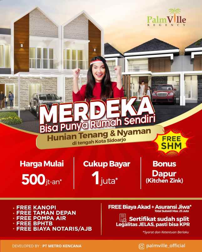 palm ville buduran sidoarjo kota