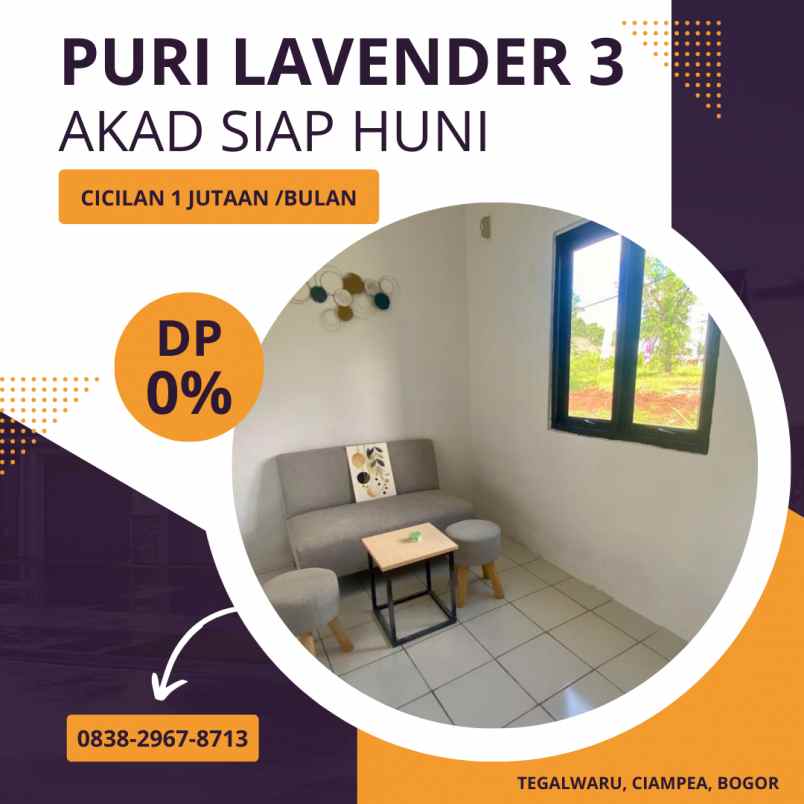 perumahan puri lavender 3 kpr subsidi cicilan flat