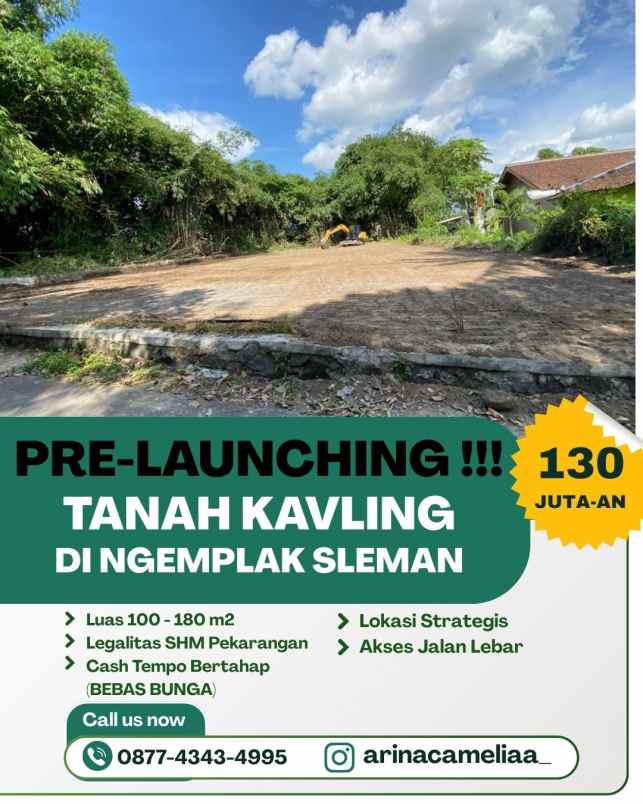 pre launching tanah di ngemplak sleman
