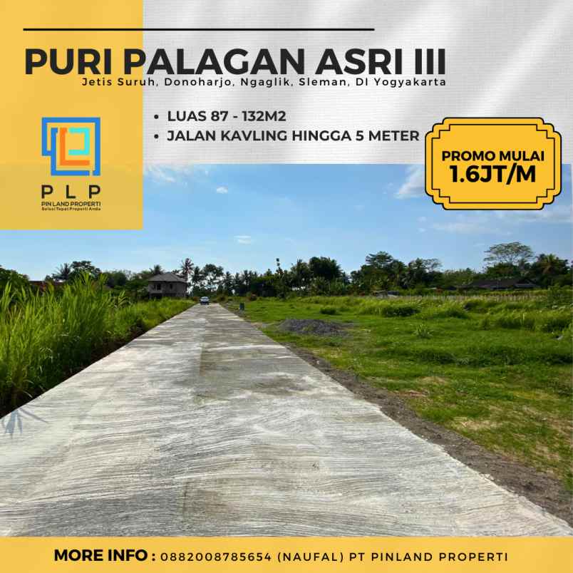 promo tanah kavling strategis di jalan palagan km 14