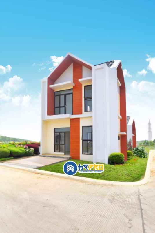 rumah 2 lantai cluster lavender