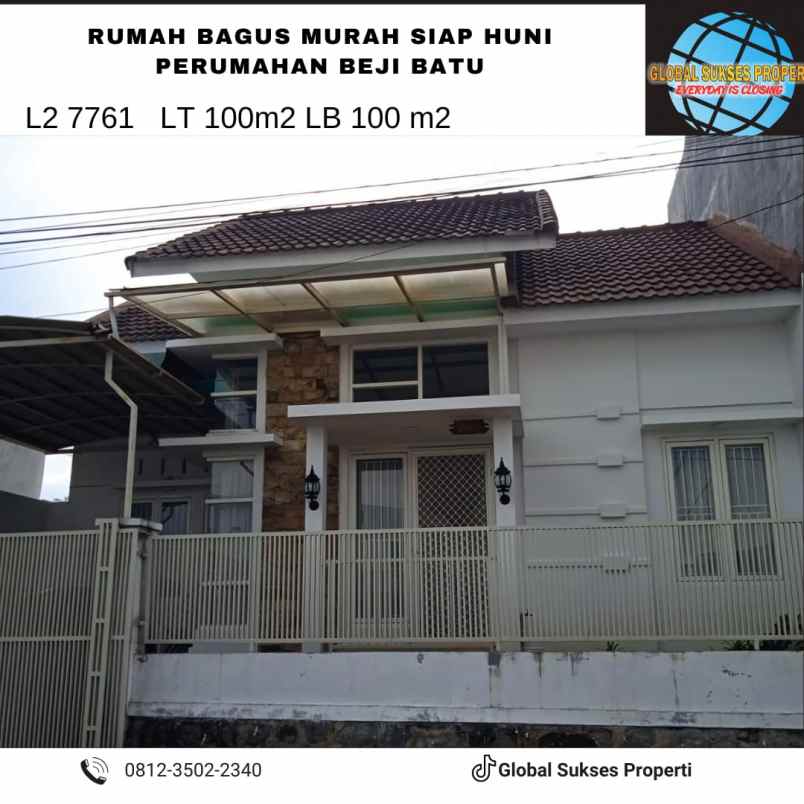 rumah bagus murah plus perabot di beji kota batu
