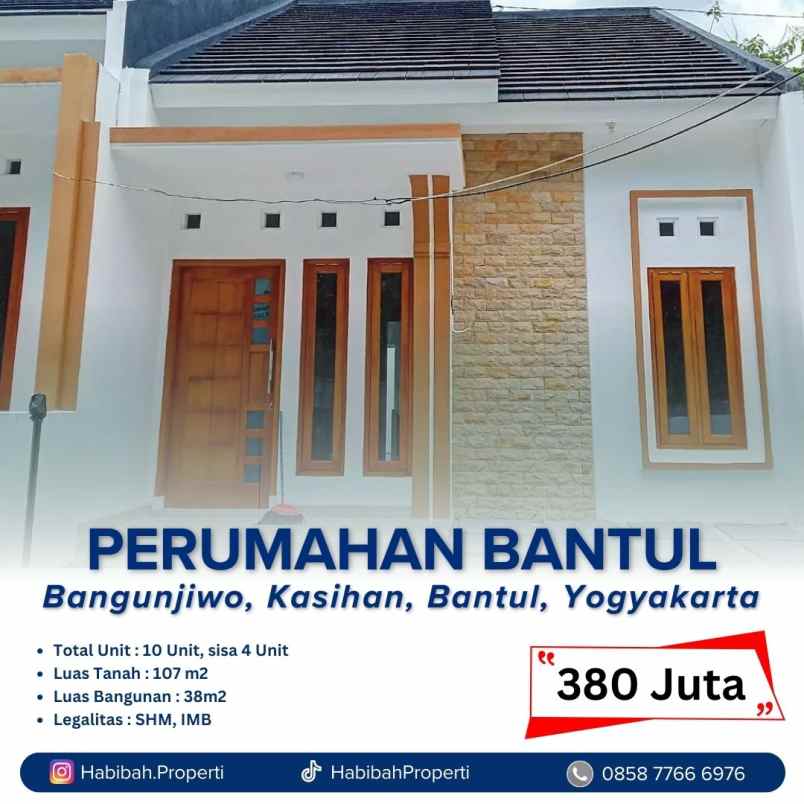 rumah bantul murah dekat kampus umy jogja shm kpr dp 0