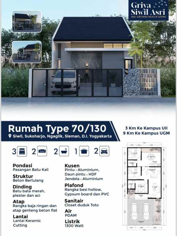 rumah baru dekat ngebo timur gentan kaliurang km 10