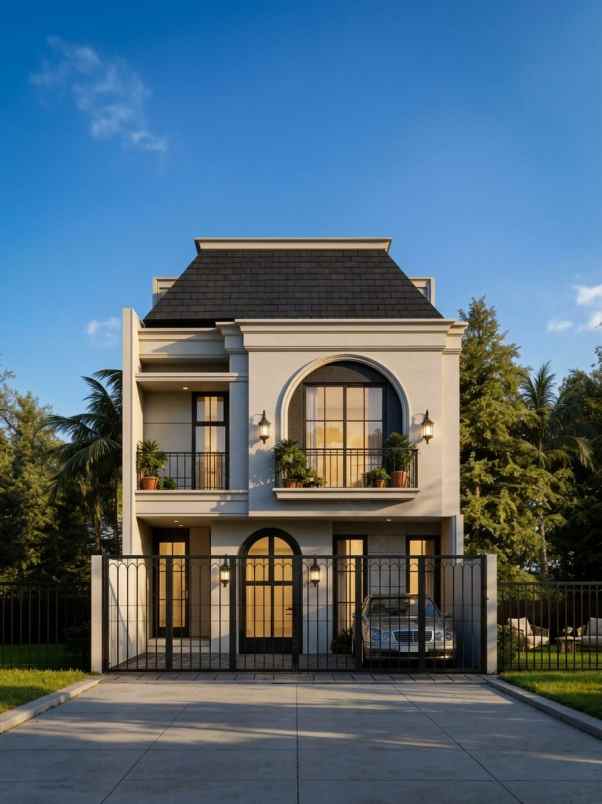rumah baru desain american classic di billymoon