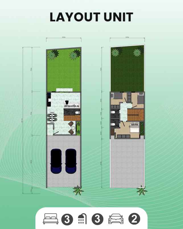 rumah baru design modern di pondok cabe tangsel