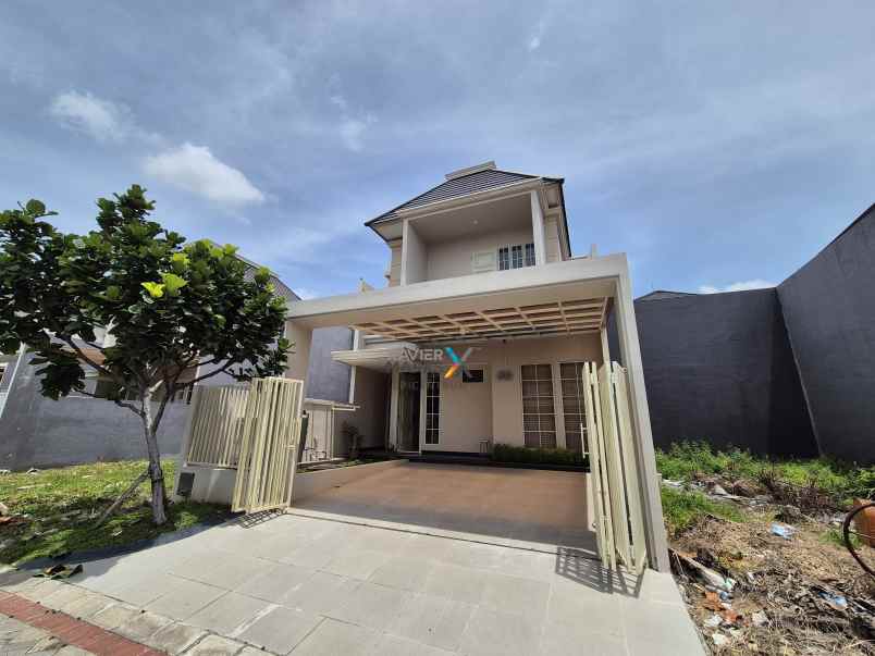 rumah baru full marmer di puri galaxy araya surabaya