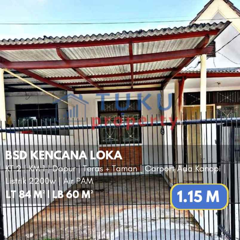 rumah bsd kencana loka serpong 1 15m