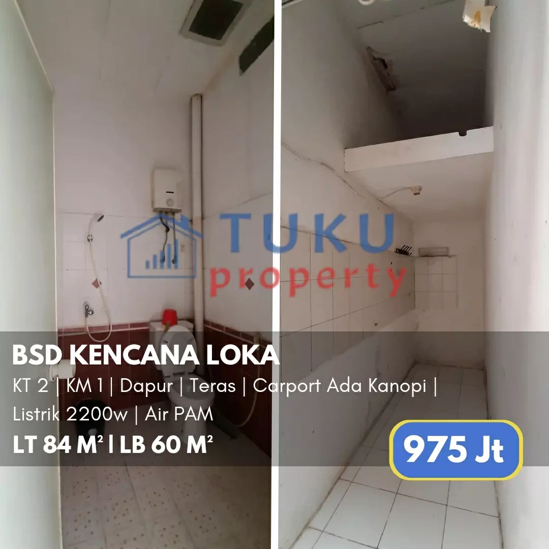 rumah bsd kencanaloka serpong 975jt