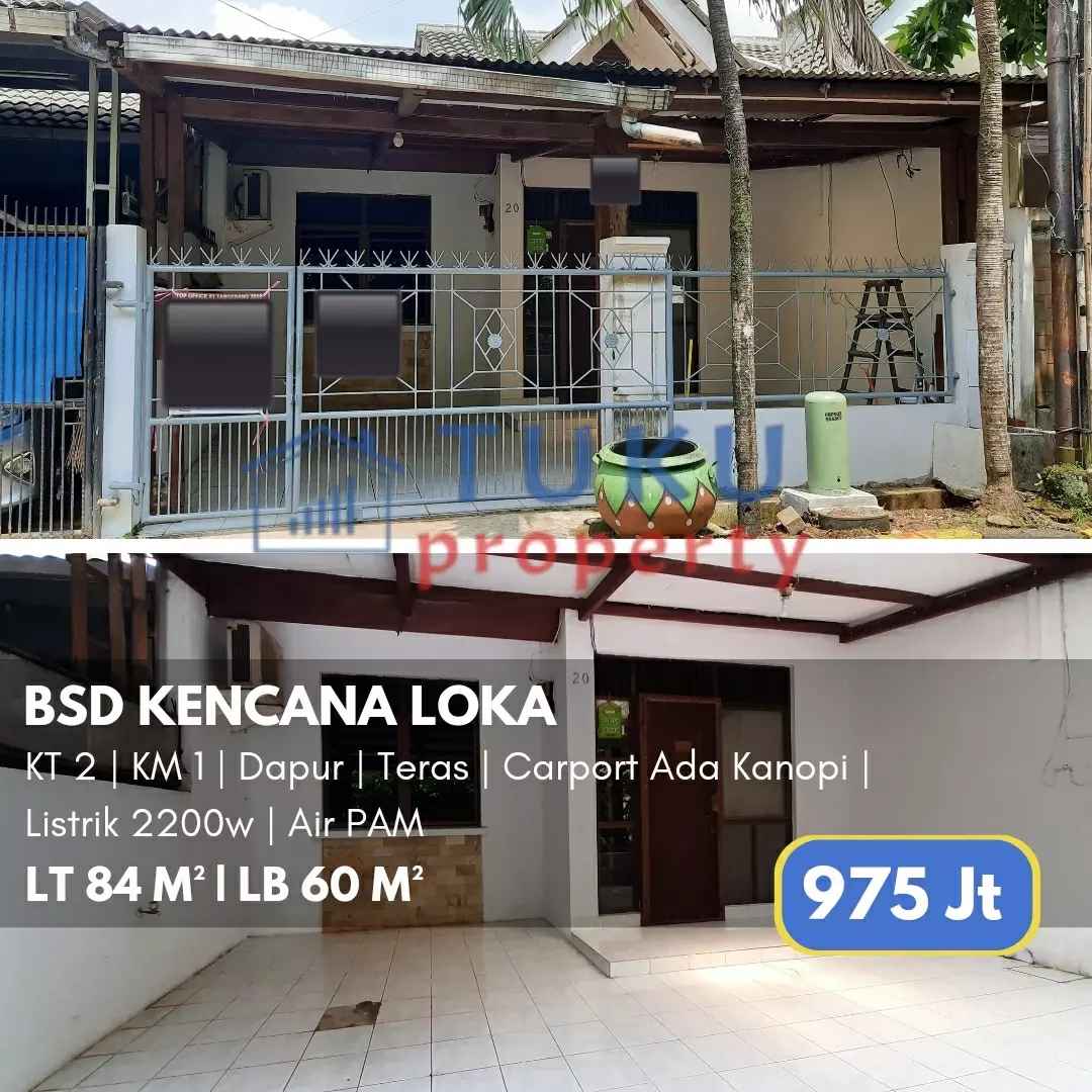 rumah bsd kencanaloka serpong 975jt